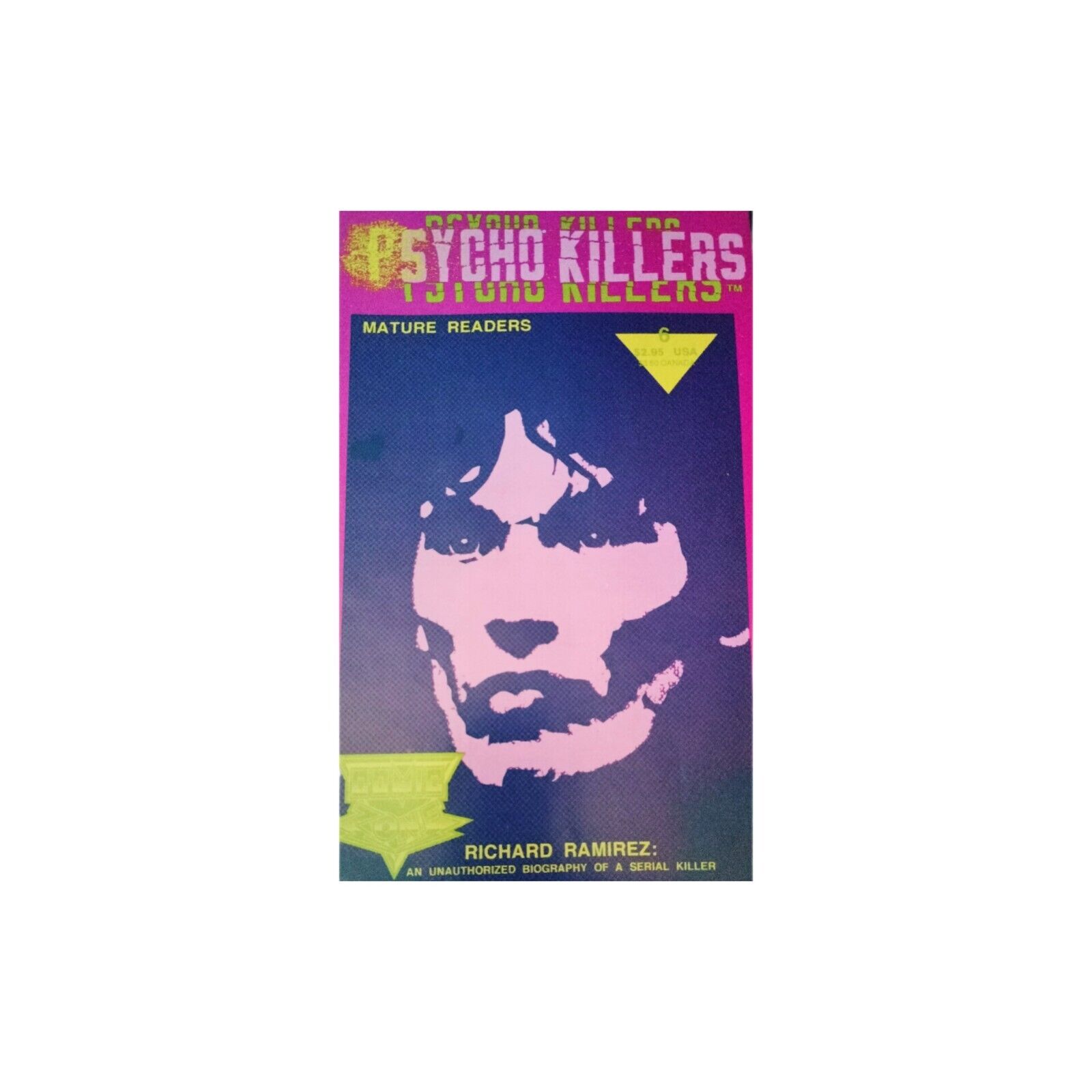 Rare 1992 Psycho Killer comic books-Richard Ramirez Edition 