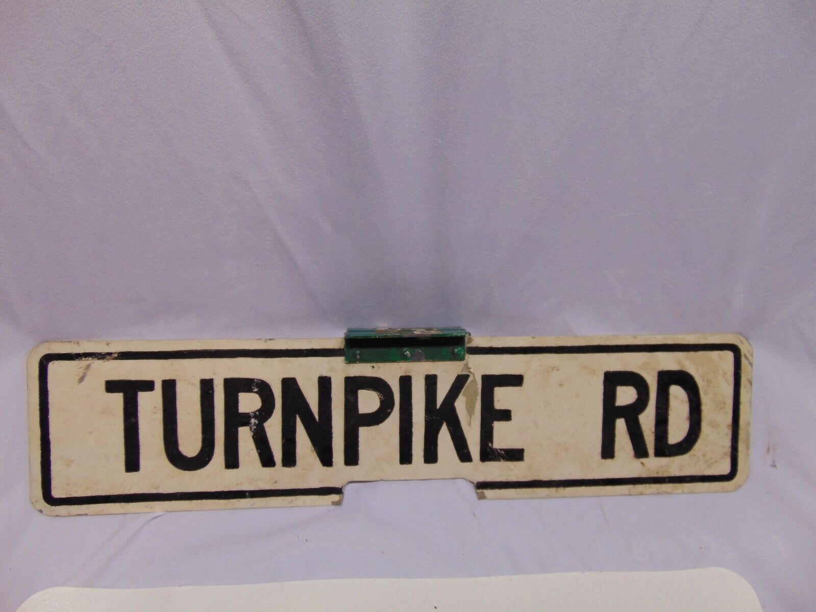 Vintage Original Turnpike Road double sided metal street sign 24