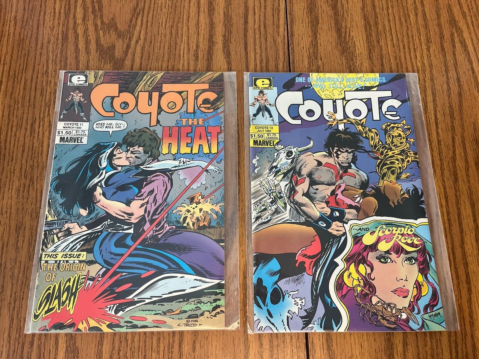 Coyote 11 & 13 Lot Todd McFarlane's First published art