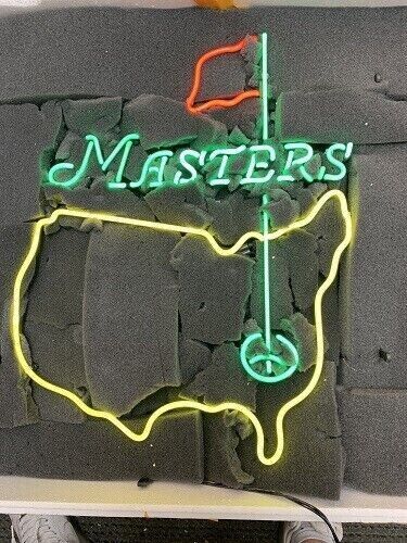 Masters Tournament Golf Neon Sign Light Lamp Visual Wall Bar Artwork Decor 20x16