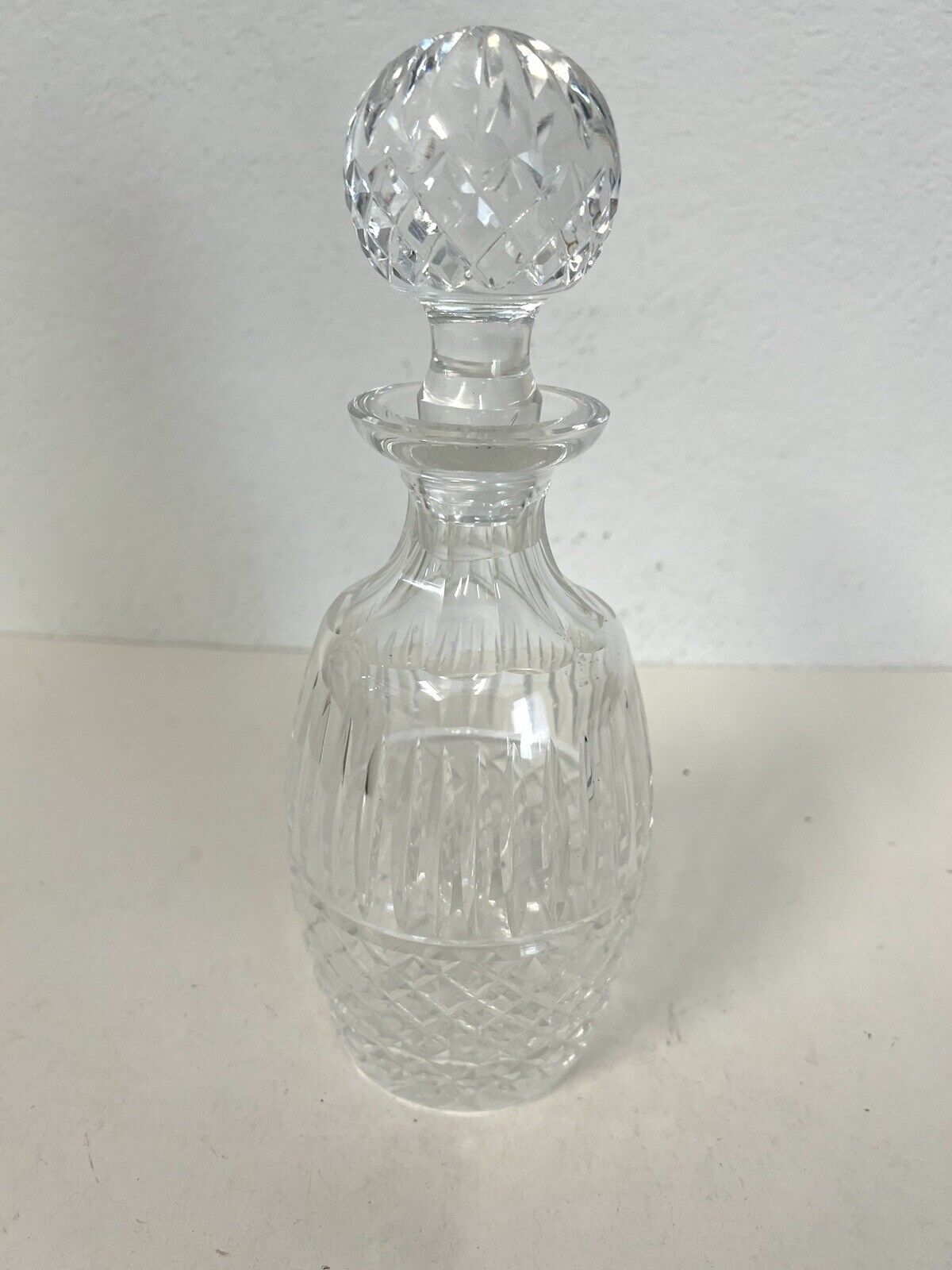 AUTHENTIC Waterford Crystal Kylemore Decanter Diamond Hand Cut Vintage-Excellent