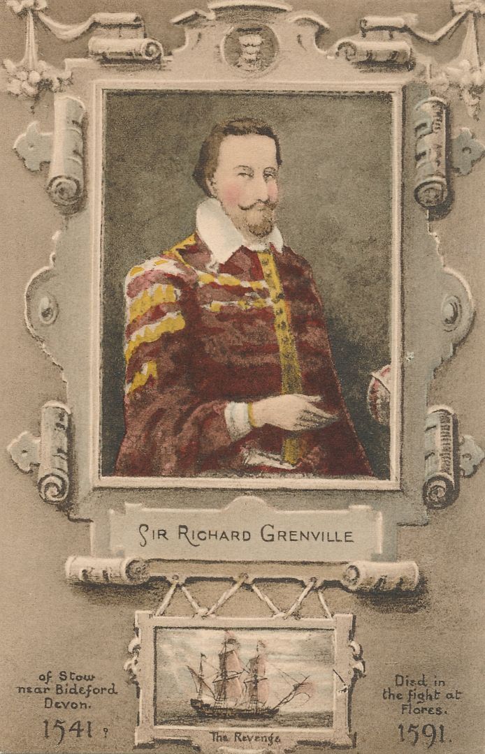 Sir Richard Grenville Postcard - English Explorer