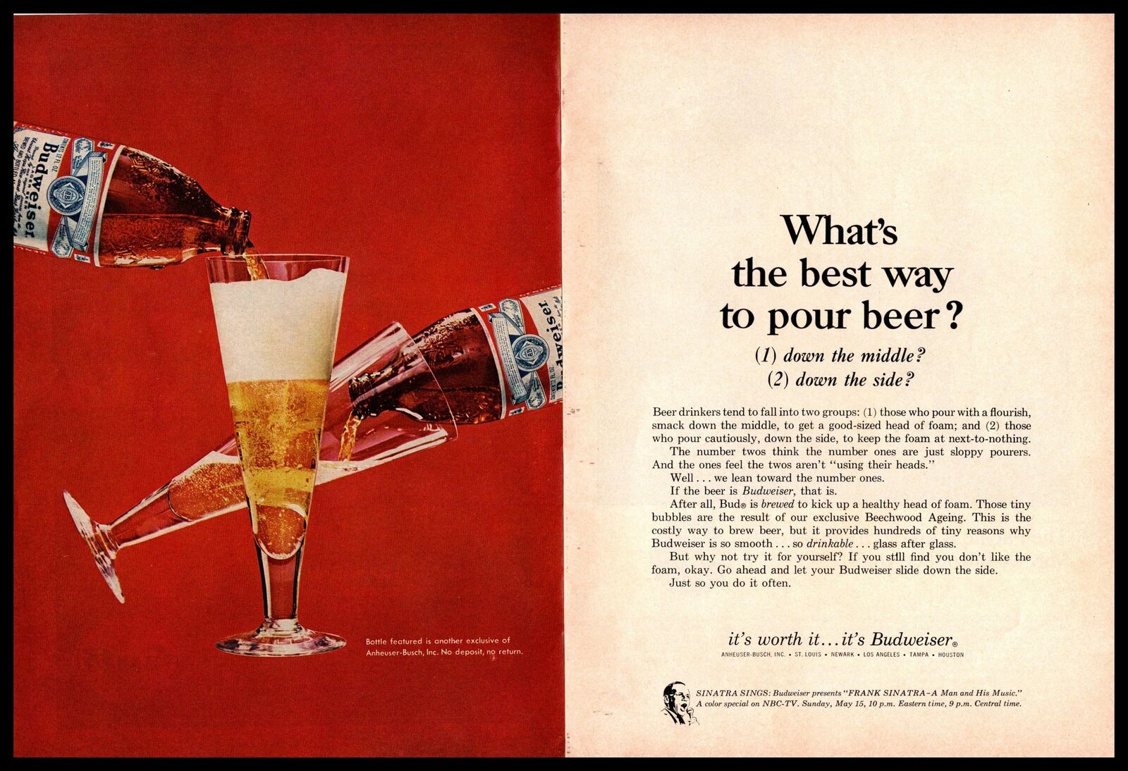 1966 Budweiser Beer \