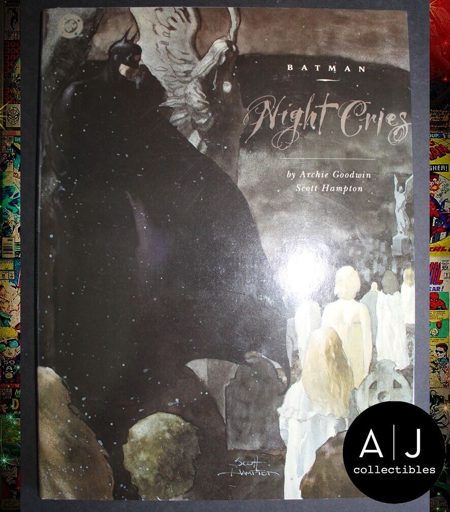 Batman: Night Cries (1992) RARE Hardcover HC OOP Out of Print Book Goodwin