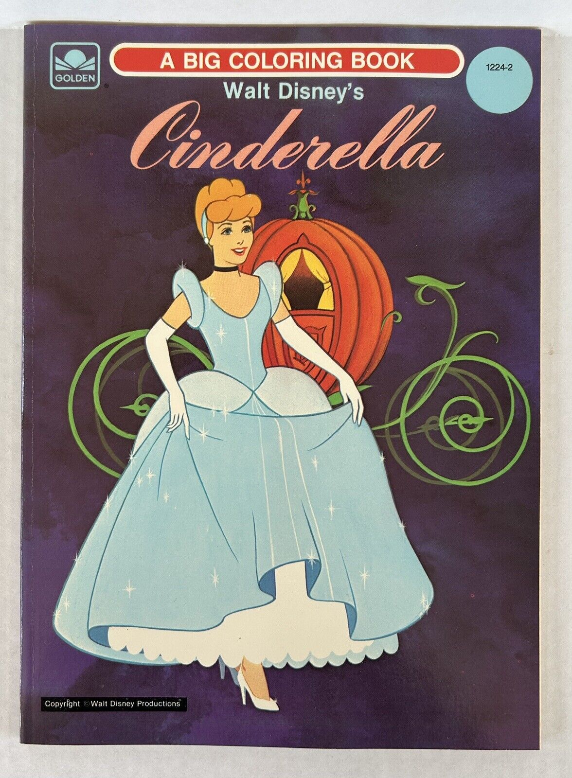 Vintage Disney\'s Cinderella Coloring Book 1981 Golden Books New Unused