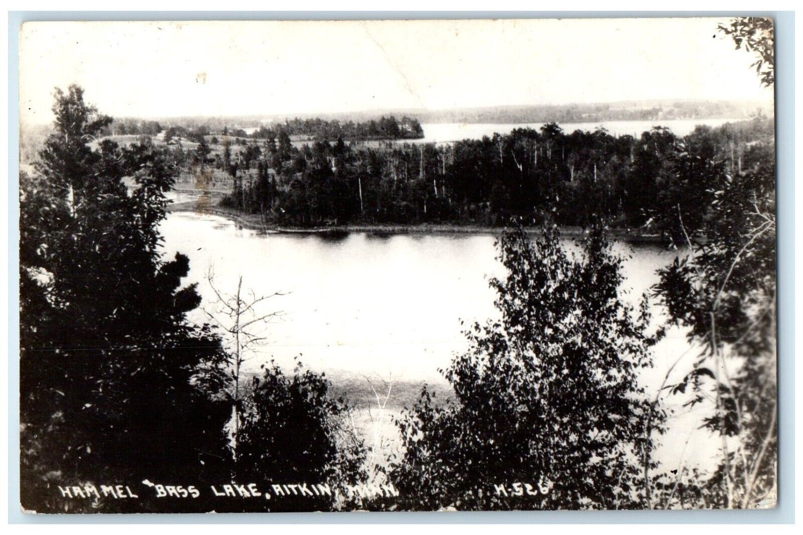 c1940\'s View Of Hammel Bass Lake Aitkin Minnesota MN RPPC Photo Vintage Postcard