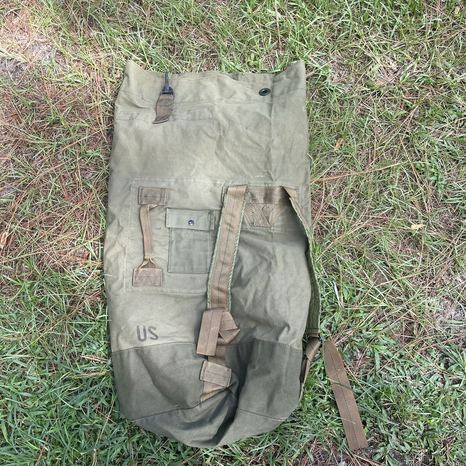 VTG US Military Duffle Deployment Bag DLA100-78-C 2 Strap Bag Type II W/2 STRAPS