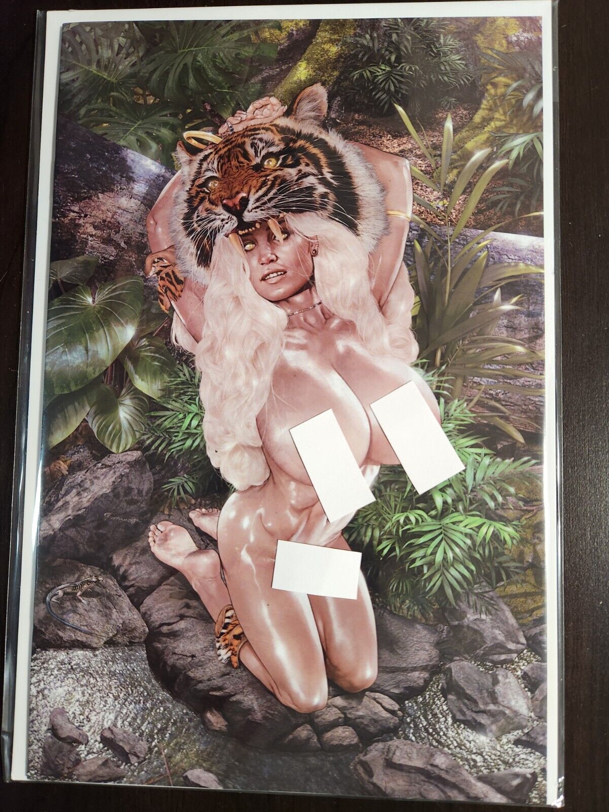 Prymal: The Jungle Warrior #8 Zanier Virgin Nude cover Kickstarter 2024 NM