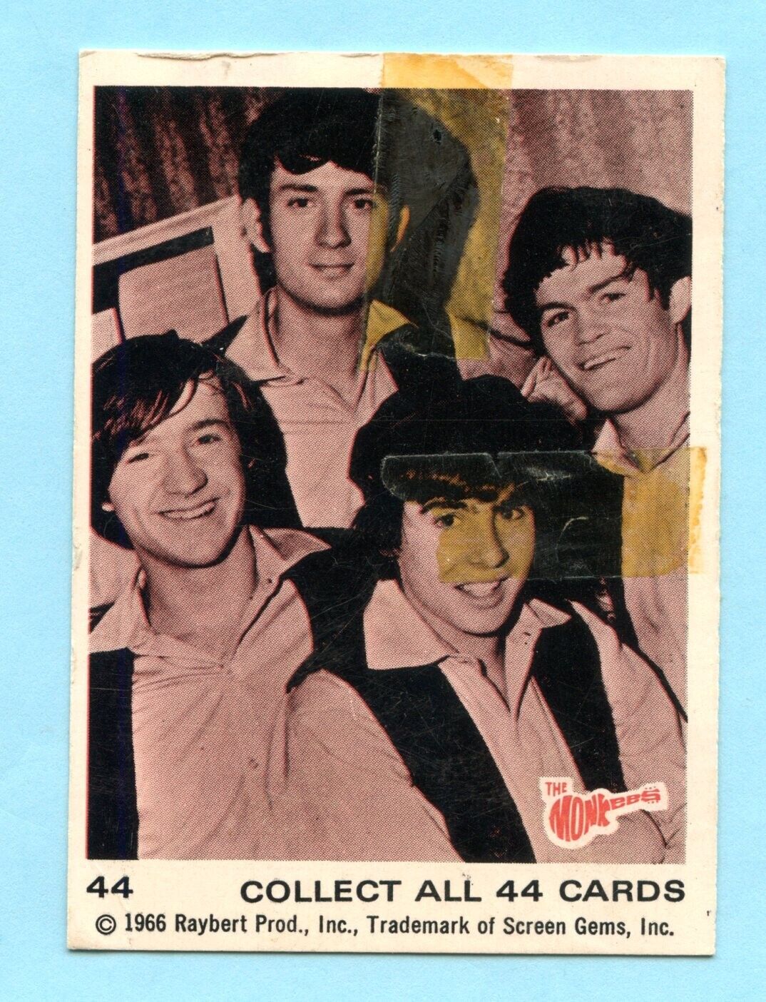 Vintage Monkees Trading Cards - Raybert Prod. 1966 - Card #44