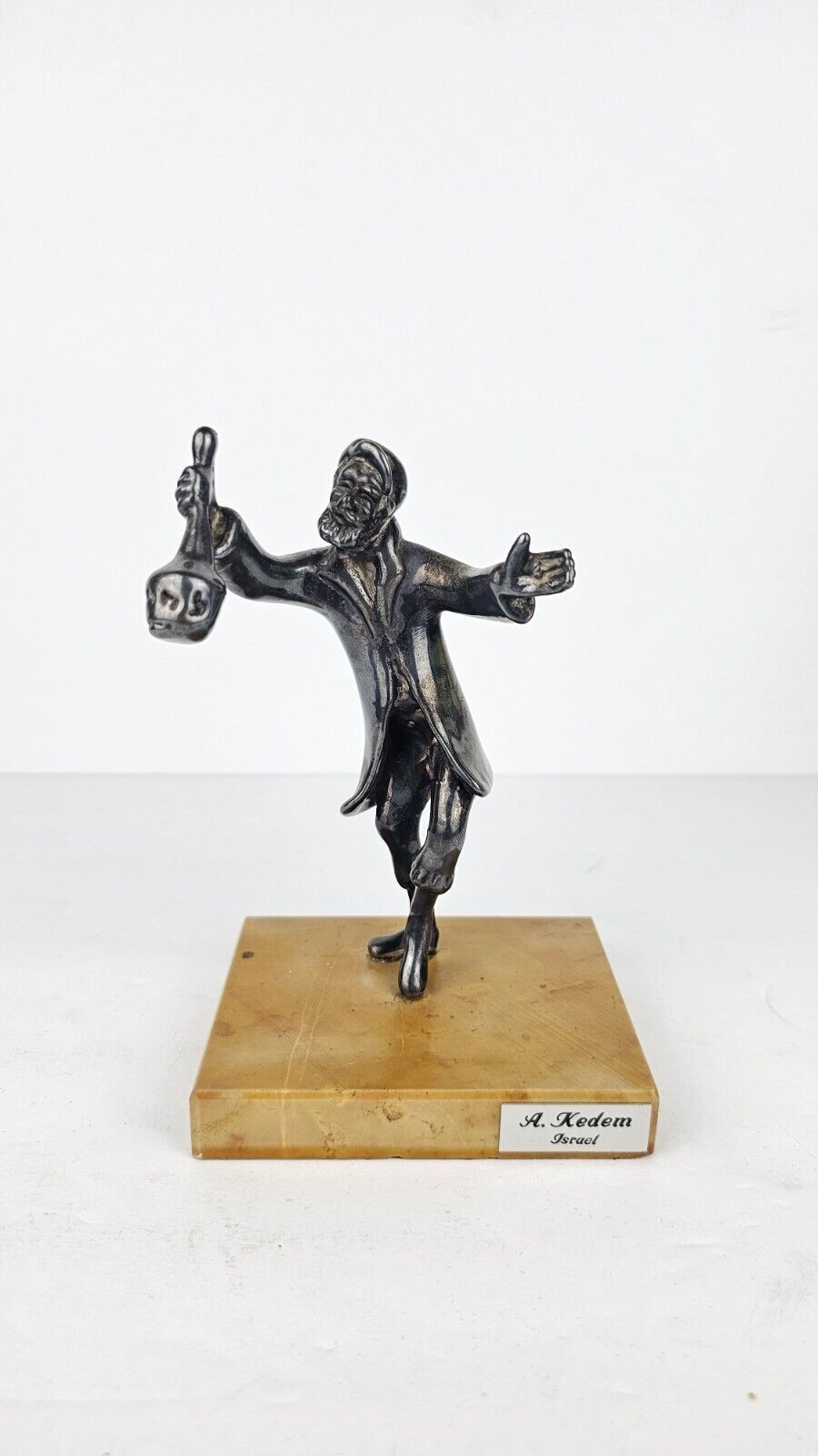 Vintage A. KEDEM Israel Sterling Silver Dancing Man Sculpture .925