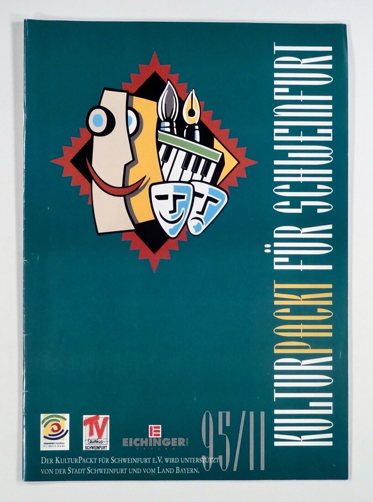 1995 SCHWEINFURT GERMANY Visitor\'s Guide ENTERTAINMENT arts SHOPPING calendar &c