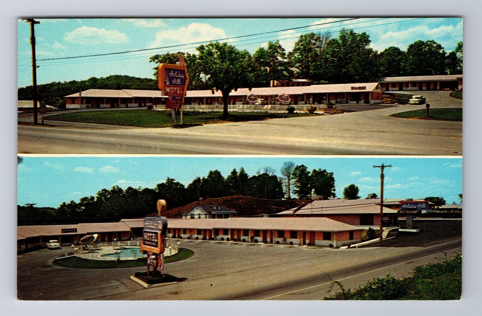 Cleveland TN-Tennessee Holiday Hill Motel Advertising, Antique, Vintage Postcard