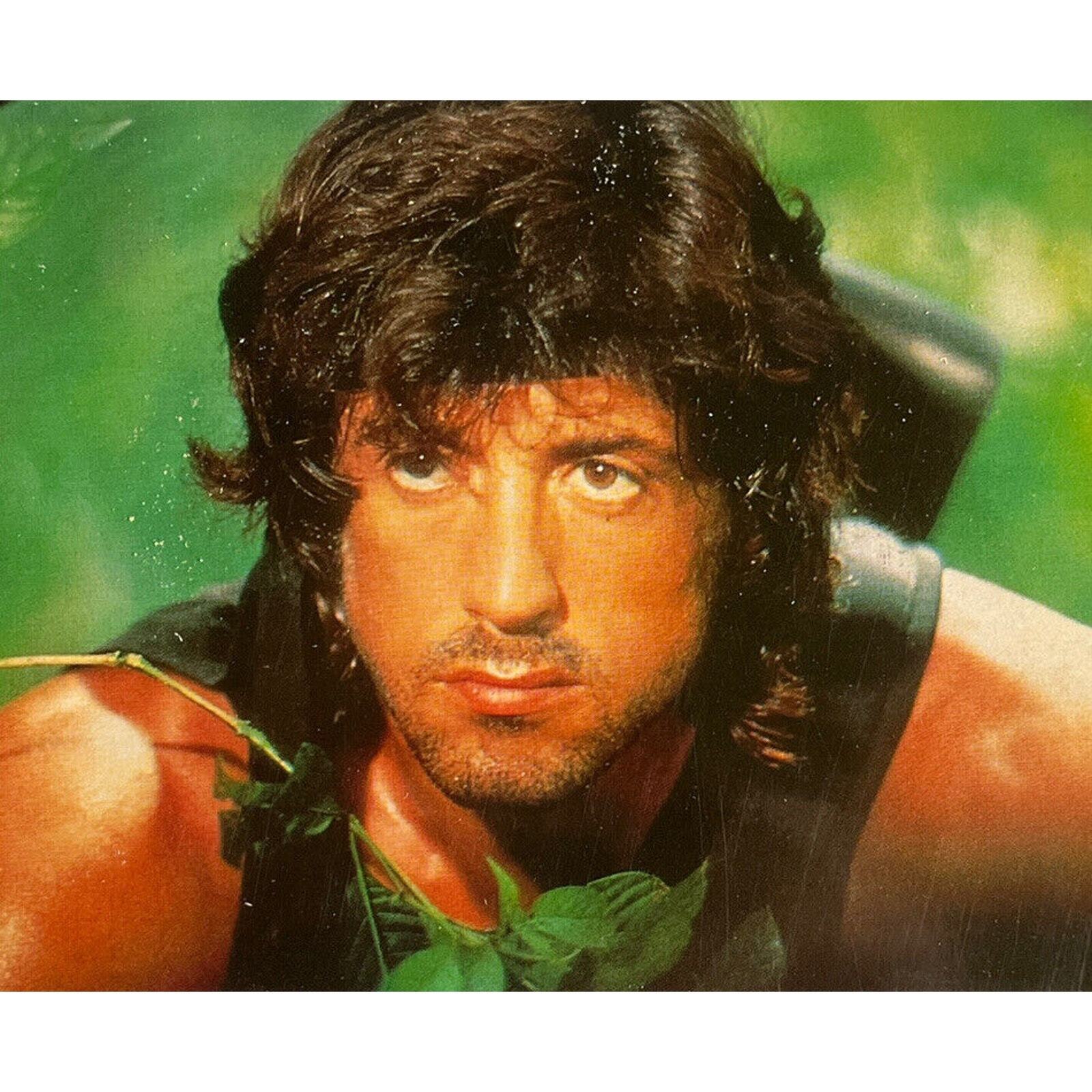 Vintage NOS 1985 RPPC Postcard Sylvester Stallone Rambo Editions F. Nugeron EUC