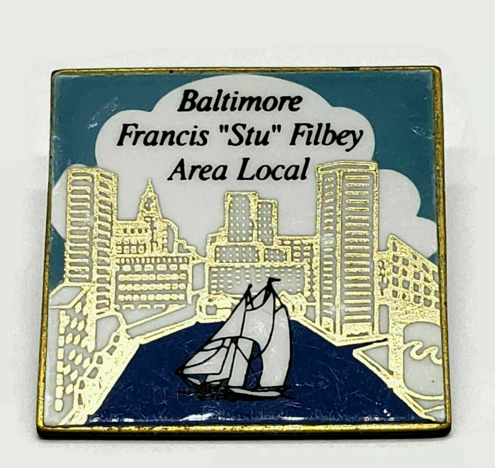 Baltimore Francis Stu Filbey APWU American Postal Workers Union Hat Pin Maryland