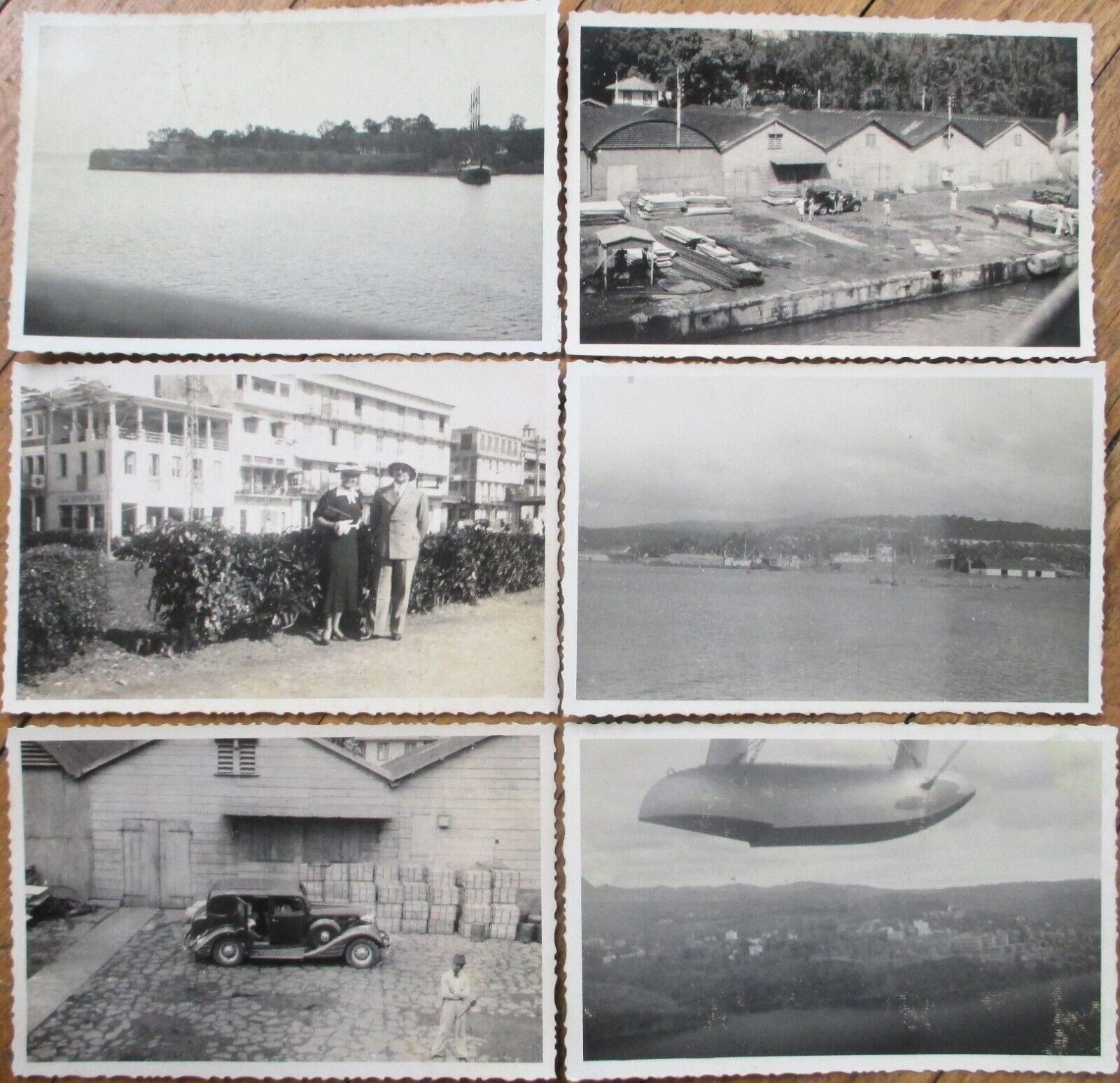 Martinique 1938 Set Eighteen Realphoto Postcards, Fort de France, Cars People