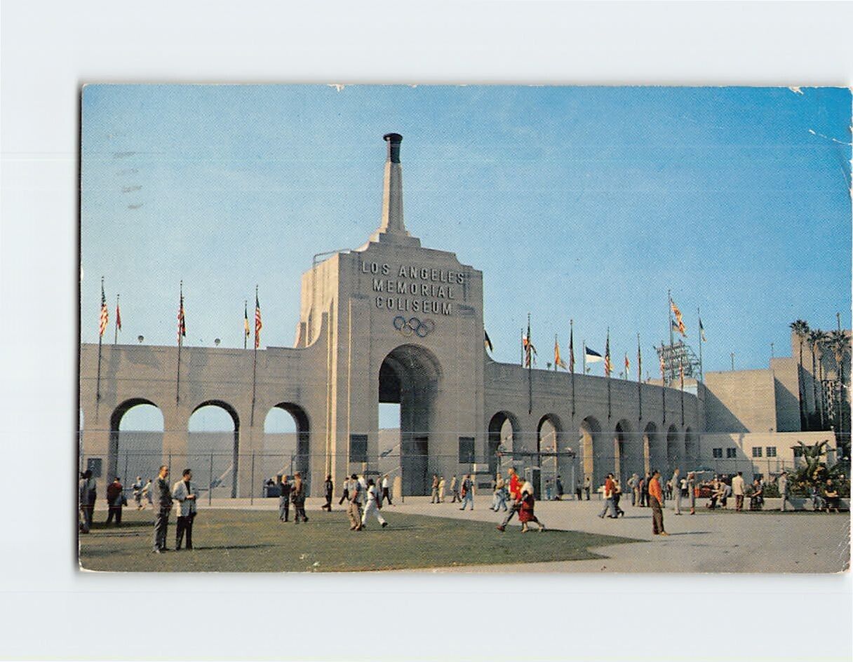 Postcard Los Angeles Memorial Coliseum Los Angeles California USA