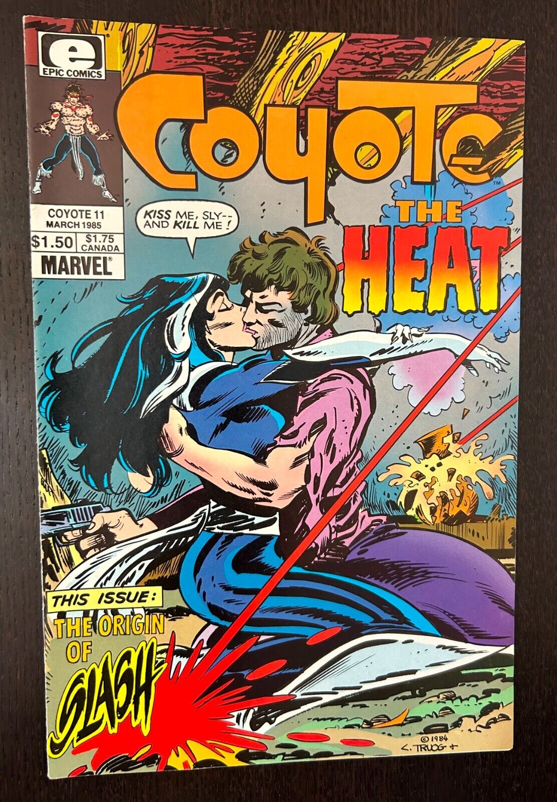 COYOTE #11 (Epic Comics 1985) -- 1st TODD MCFARLANE Art Work -- NM- (B)