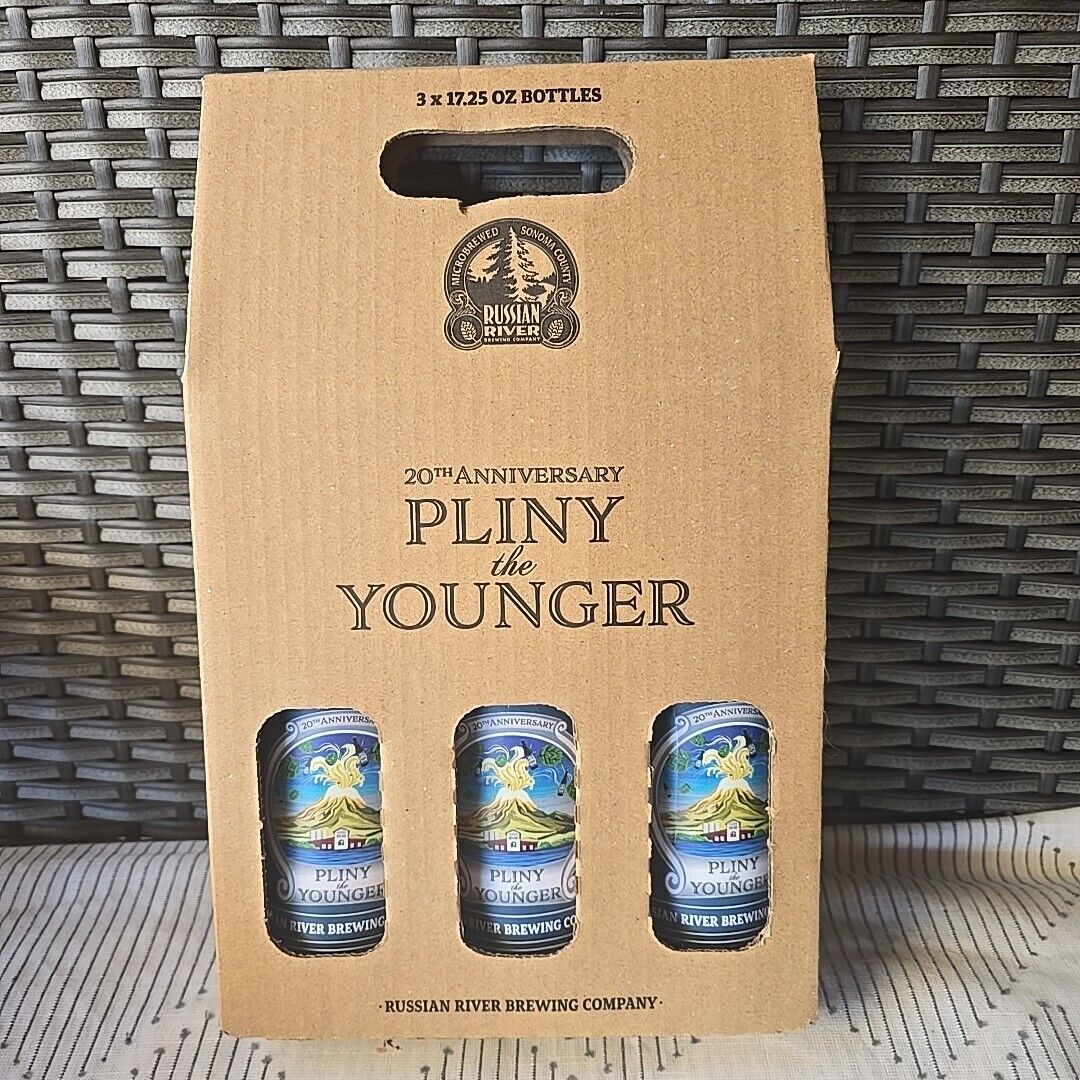 Pliny the Younger 20th Anniversary 3 Empty Bottles w/Megapack Case 510 ML