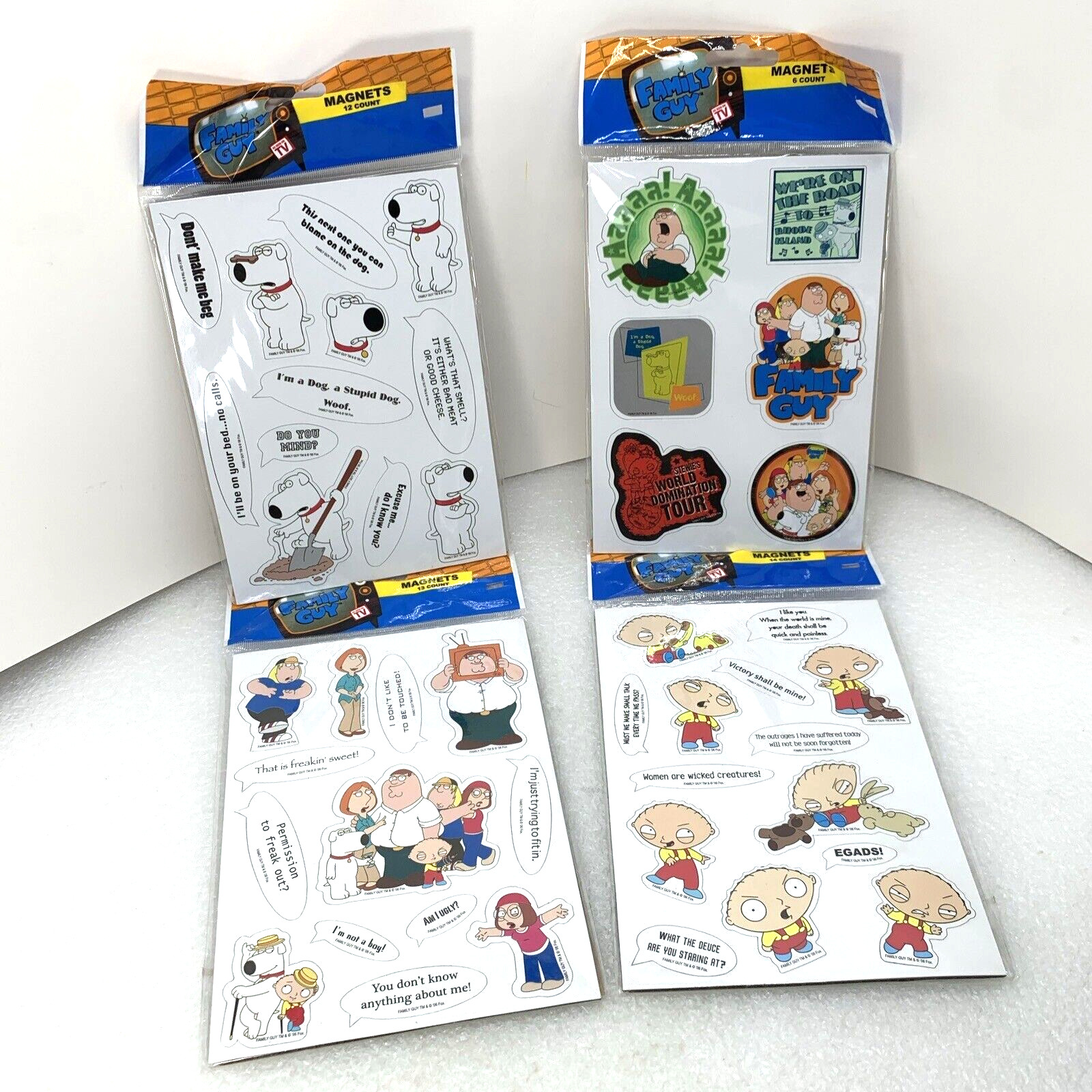 Set of 45 Family Guy Fridge Magnets, Innovative Designs 2006, Brand New