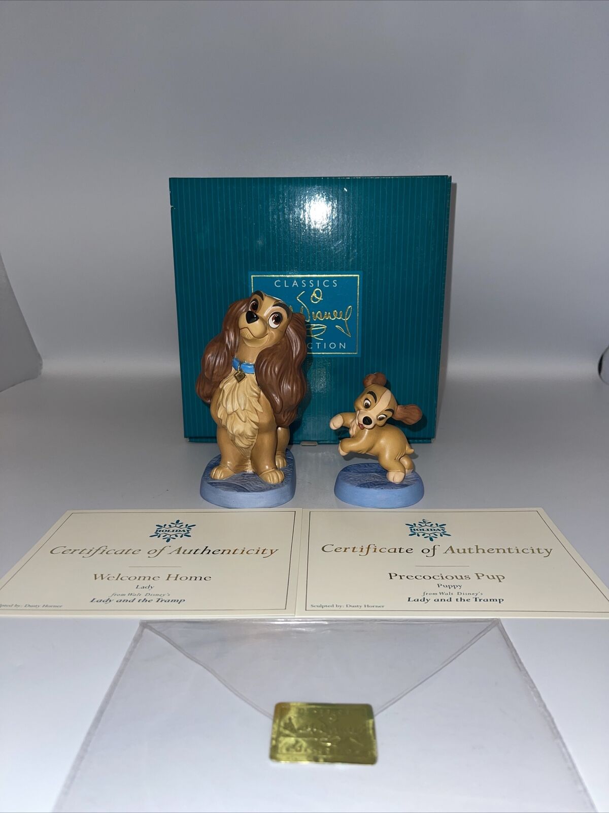 WDCC Lady & the Tramp - Welcome Home & Precious Pup - Box And COA - Read