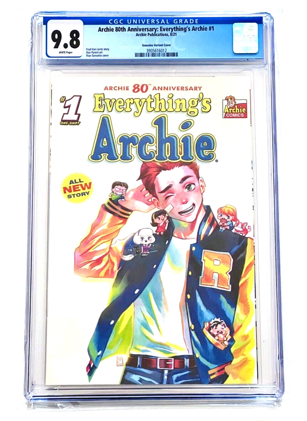 Archie 80th Anniversary Everything Archie Variant CGC 9.8 Gonzales