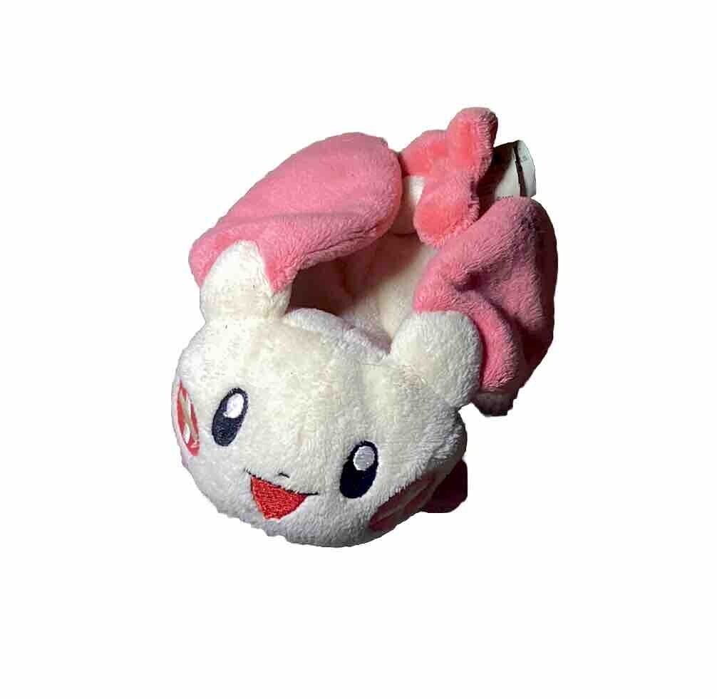 2004 Pokemon PLUSLE Plush Toy Hasbro Nintendo Stuffed Animal Beanie Pink 5.5