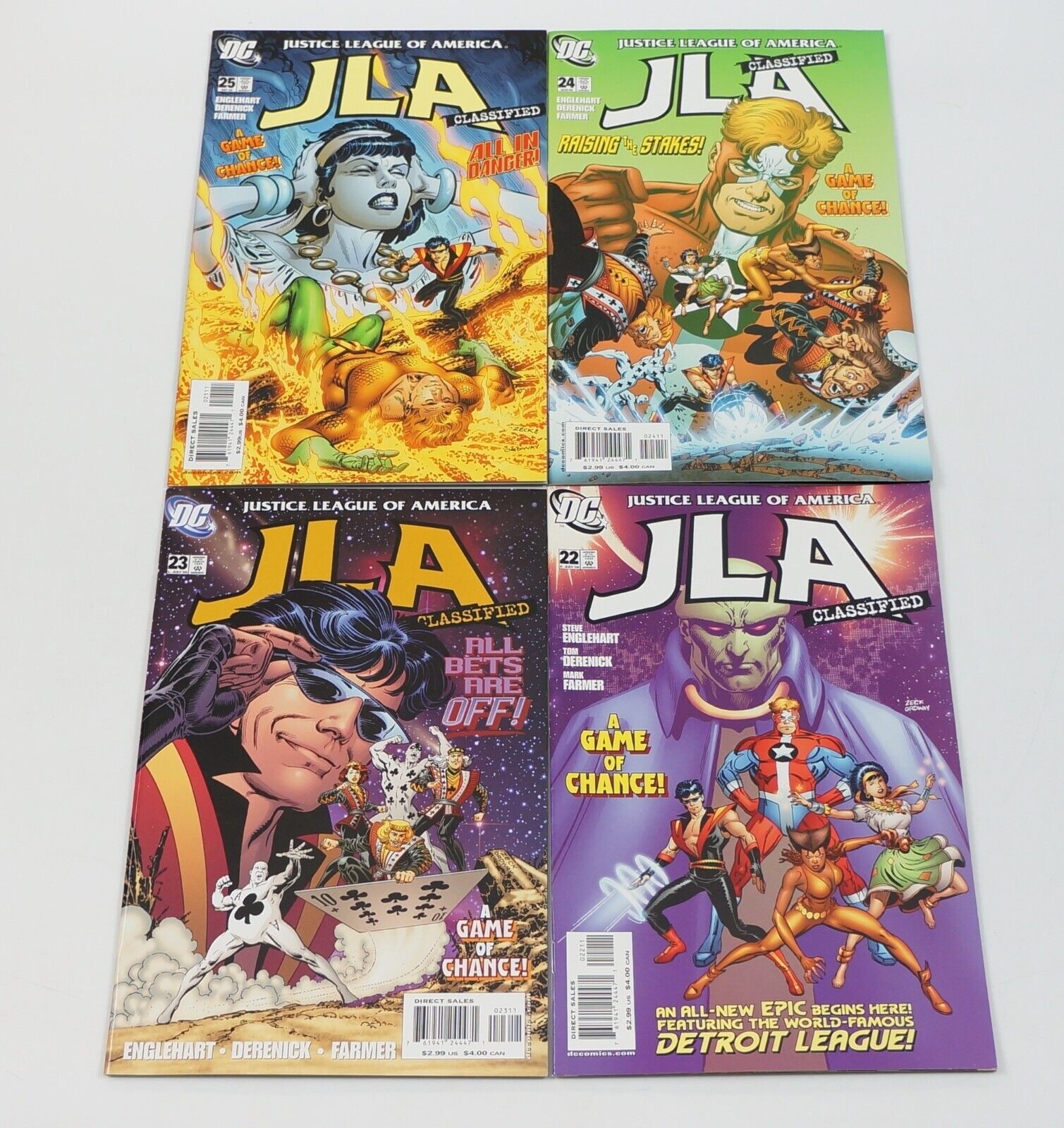 JLA Classified: A Game of Chance #1-4 VF/NM complete story DC set 22 23 24 25
