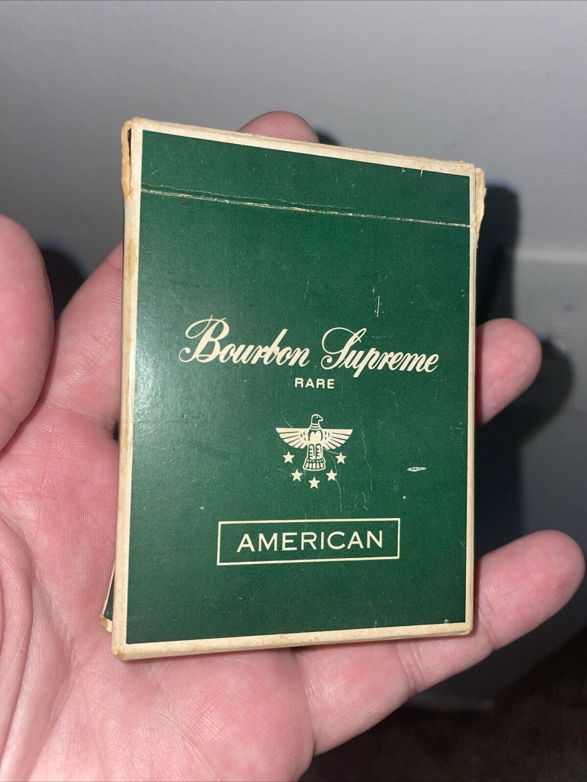 ALCOHOL ADS - BOURBON SUPREME  - VINTAGE playing Cards AC