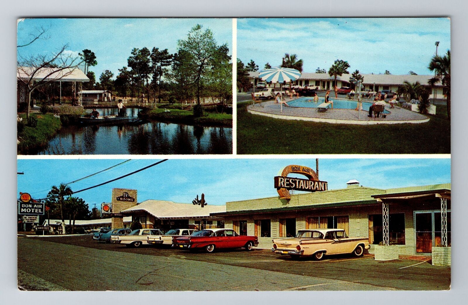Jesup GA-Georgia, Bon-Air Motel, Advertising, Antique Vintage Souvenir Postcard