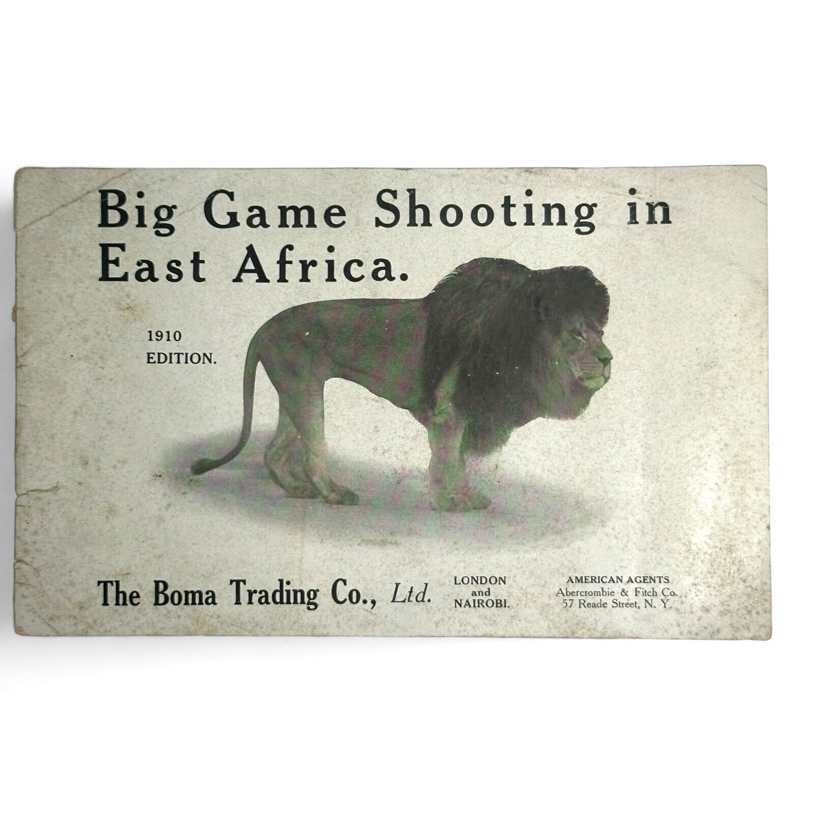 Antique 1910 ABERCROMBIE & FITCH & The Boma Trading Co Big Game Hunting Advert
