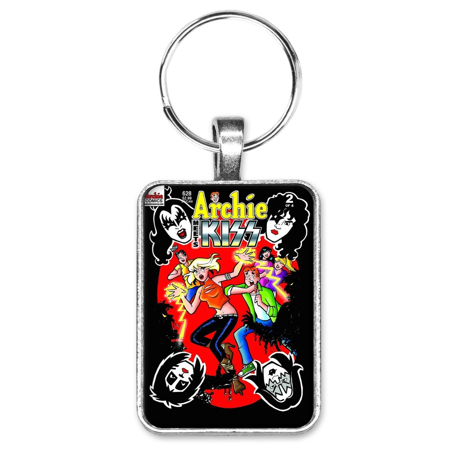 Archie Meets KISS #628 Cover Key Ring or Necklace Betty Veronica Jughead Sabrina