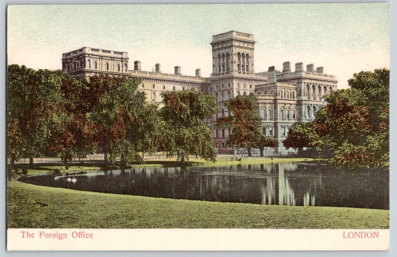 Antique Postcard~ The Foreign Office~ London, England
