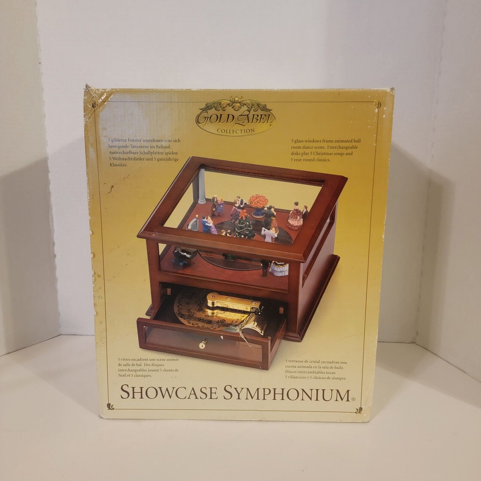 2004 Mr Christmas Gold Label Showcase Symphonium w/ 10 Music Discs