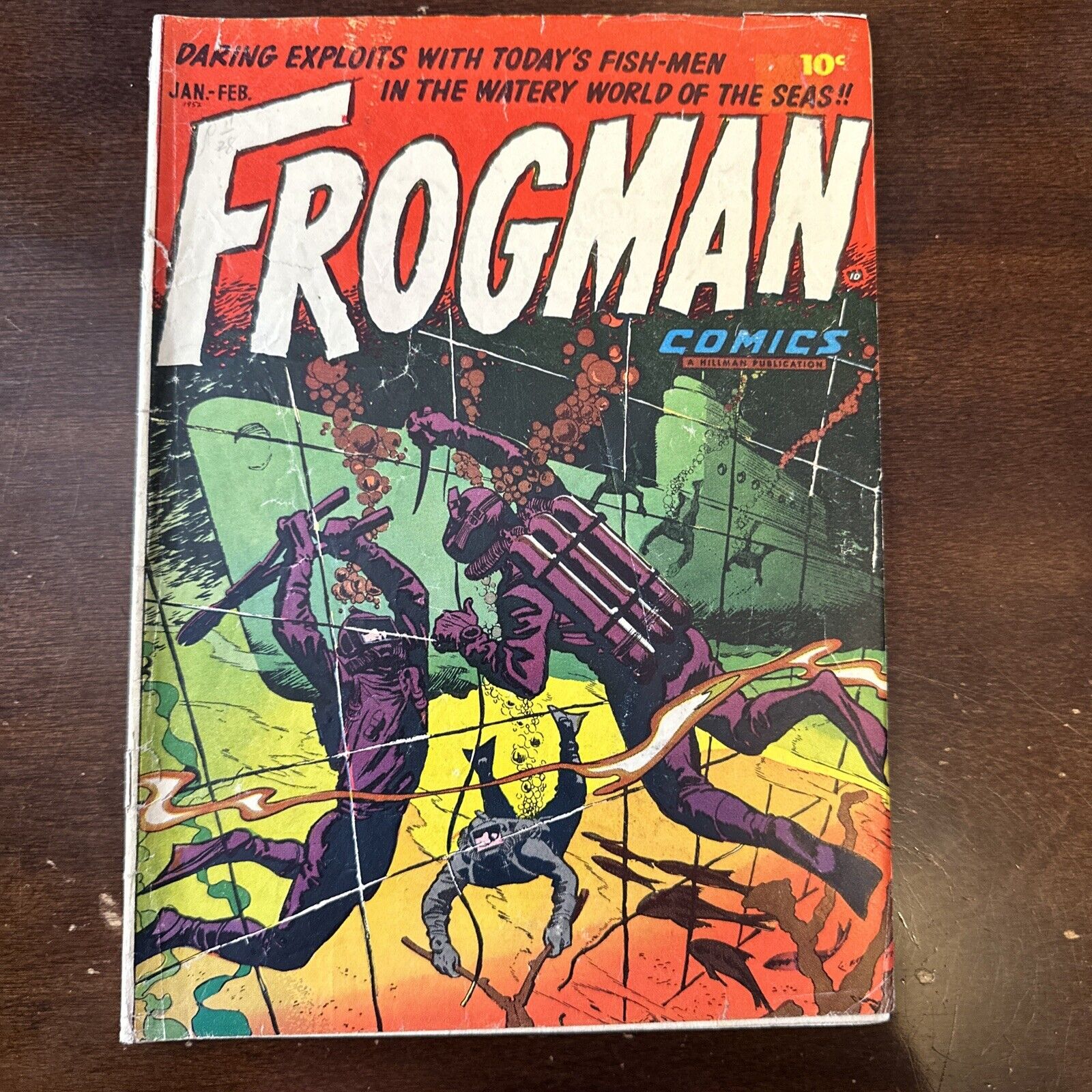 Frogman Comics #1 (1952) - Golden Age Great Colors