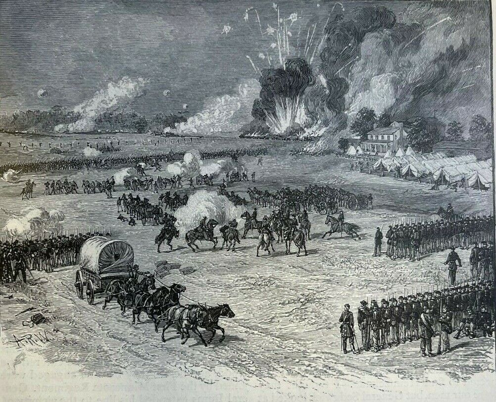 1885 General George McClellan Civil War Change of Base illustrated