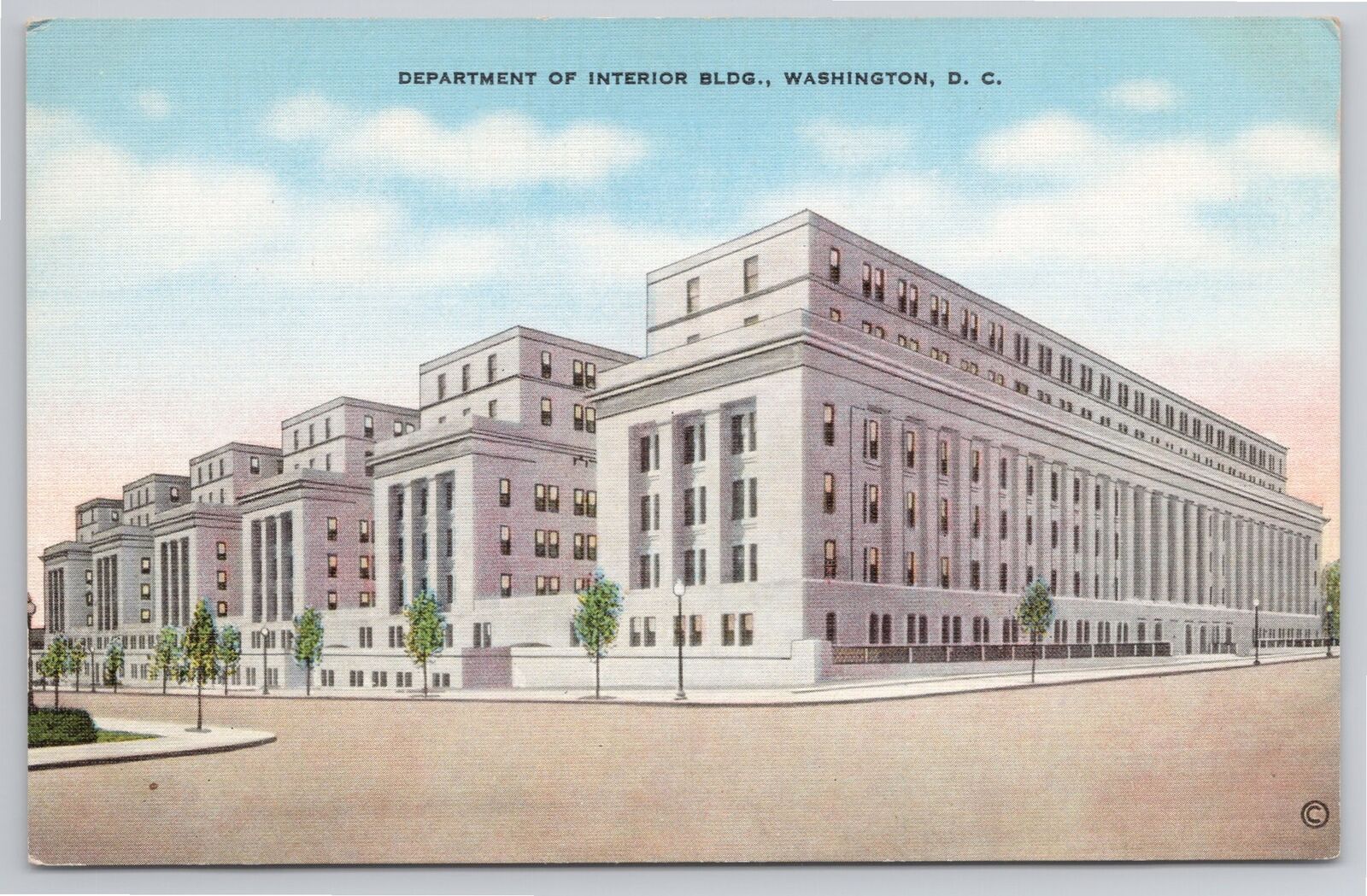 Postcard  Department of Interior Washington DC