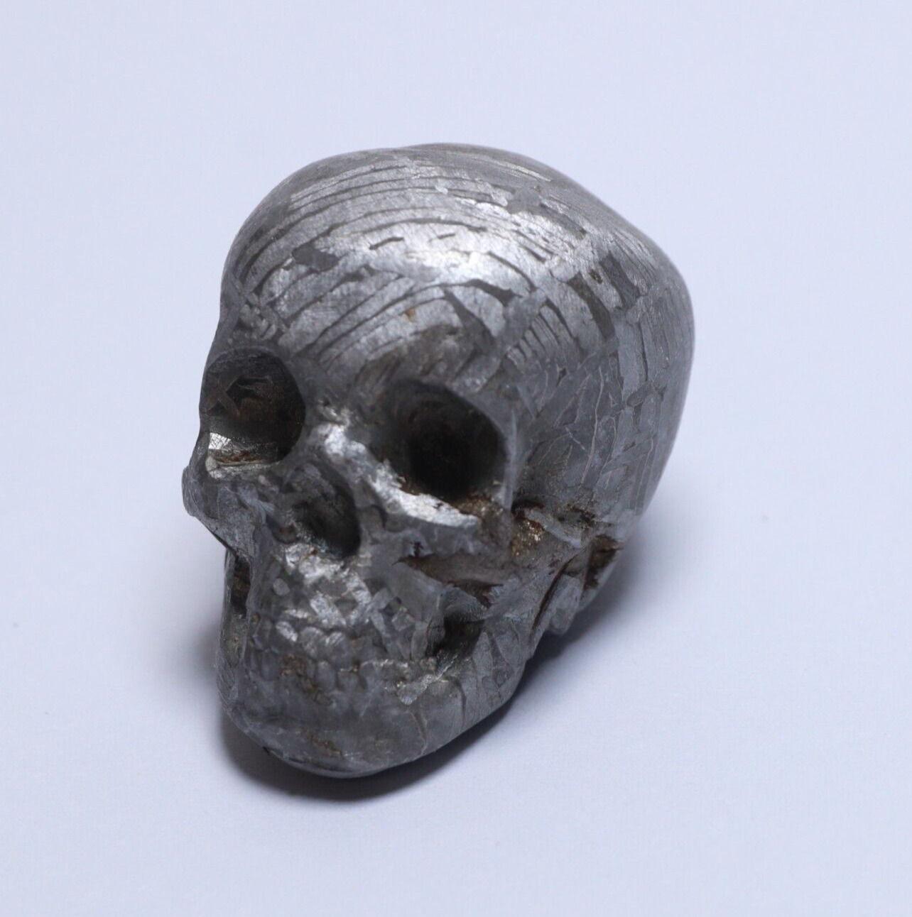 100g Natural Muonionalusta meteorite Skull Head ,Gift, collection B3026