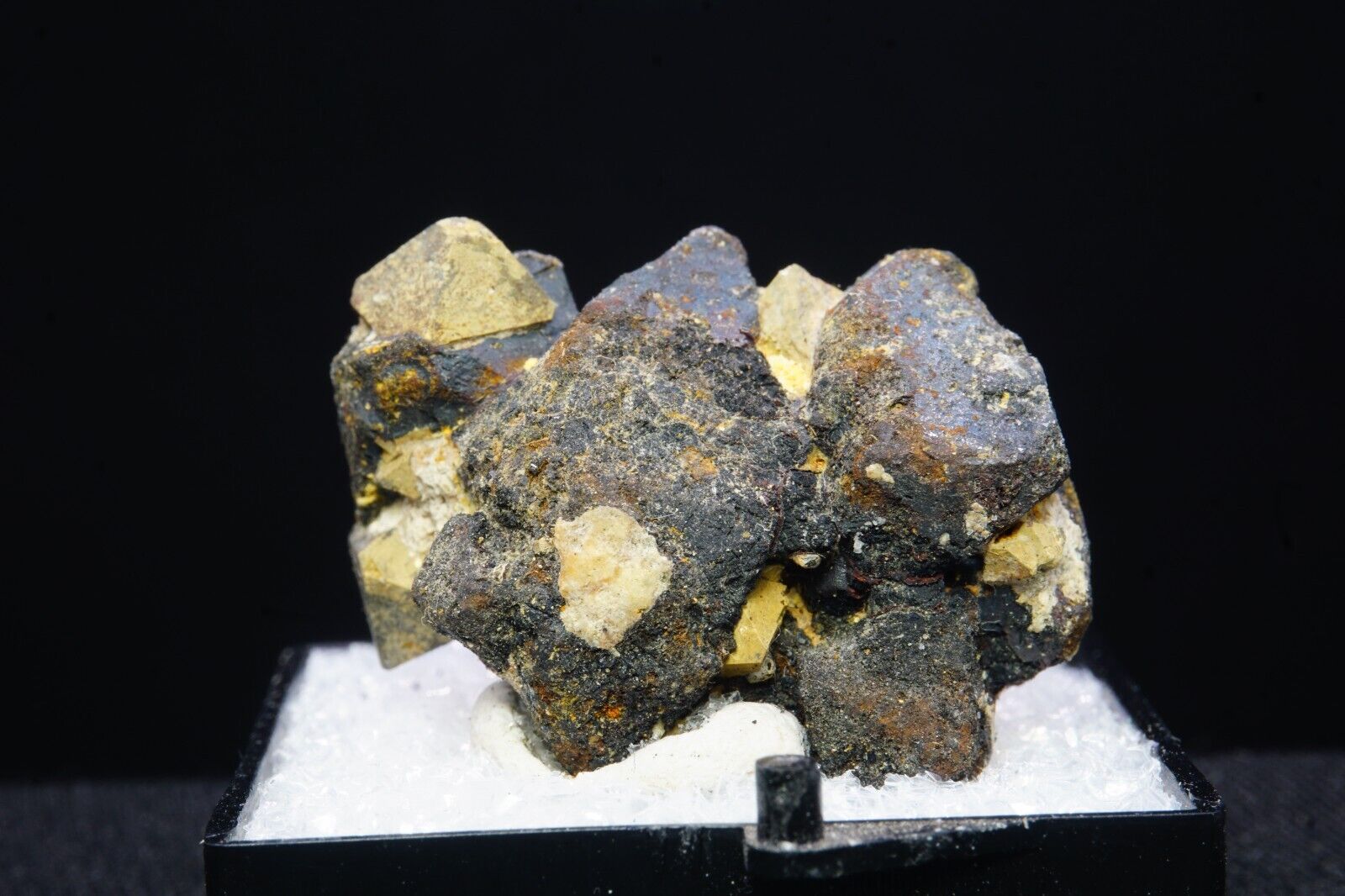 Anatase on Magnetite / Thumbnail Mineral Specimen / Perovskite Hill, Arkansas