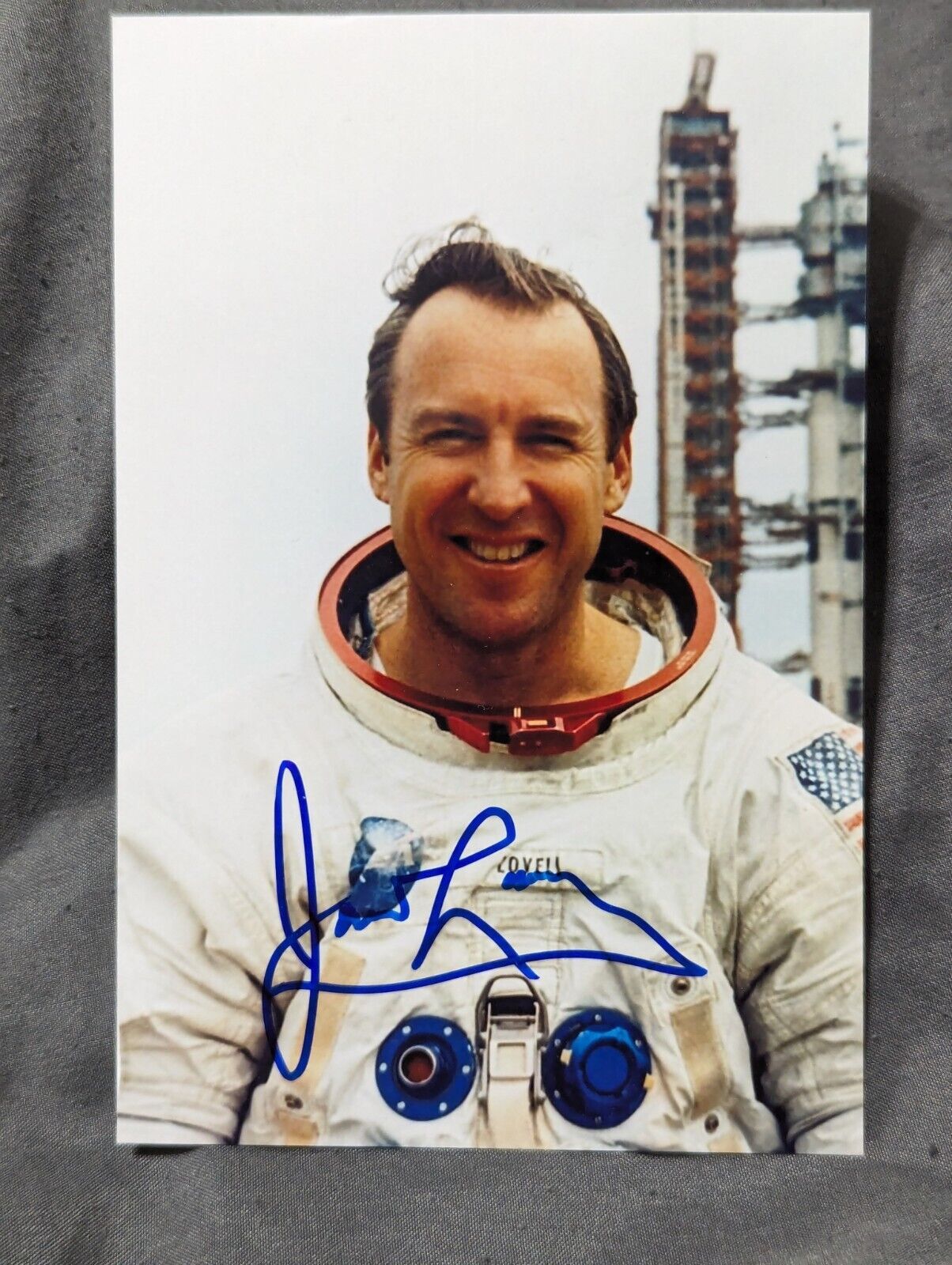 NASA Astronaut Jim Lovell Autograph Signed Photo Apollo 13