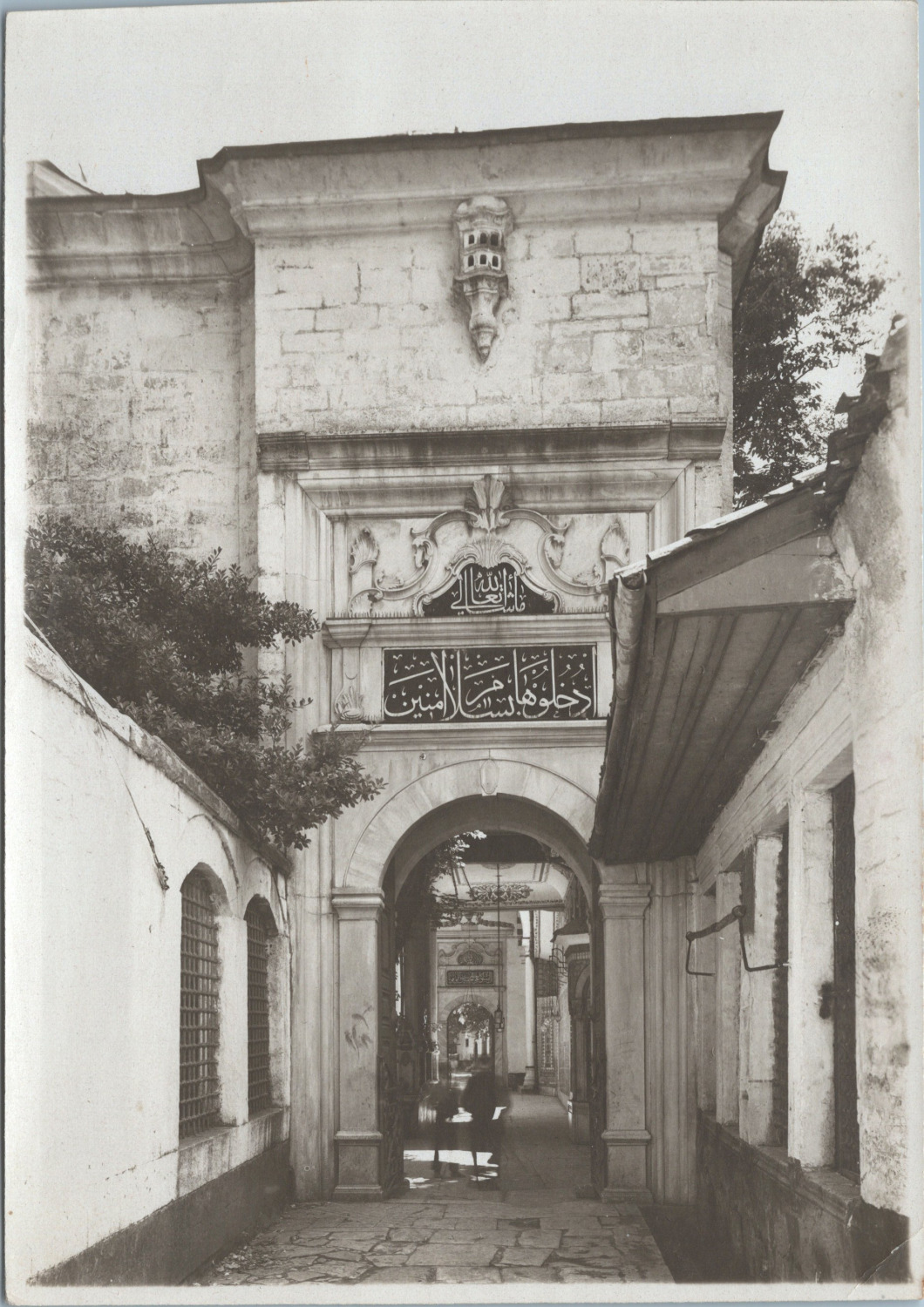 Constantinople, Eyoub, Mosque Main Gate, Vintage Print, 1919 Tira