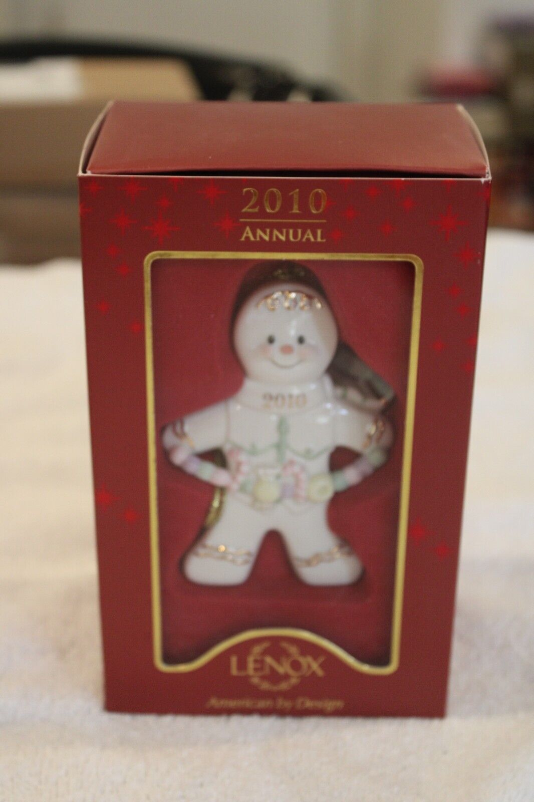 Lenox Ornament 2010 Spicy and Sweet Gingerbread Ornament NEW