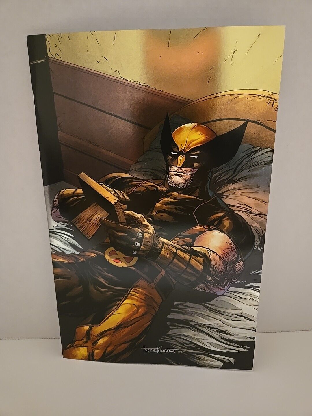 X-Men‘97 #1 Tyler Kirkham Wolverine Gold Foil Virgin C2E2 Exclusive Board/Bagged