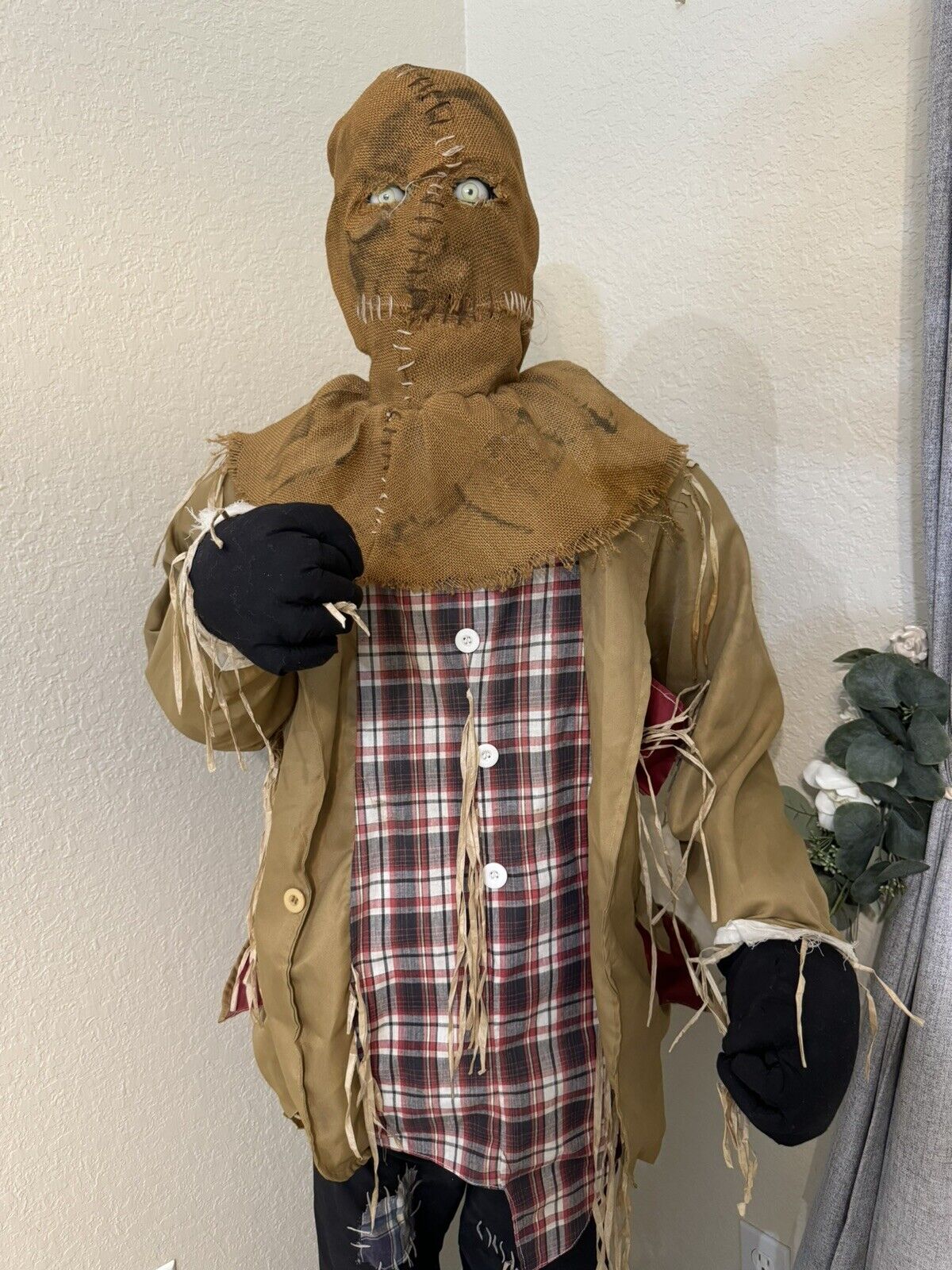 Spirit Halloween Gemmy Animatronic LIFE SIZE Harvester Scarecrow RARE- TESTED