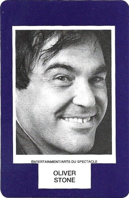 Oliver Stone - 1991 Face to Face game card