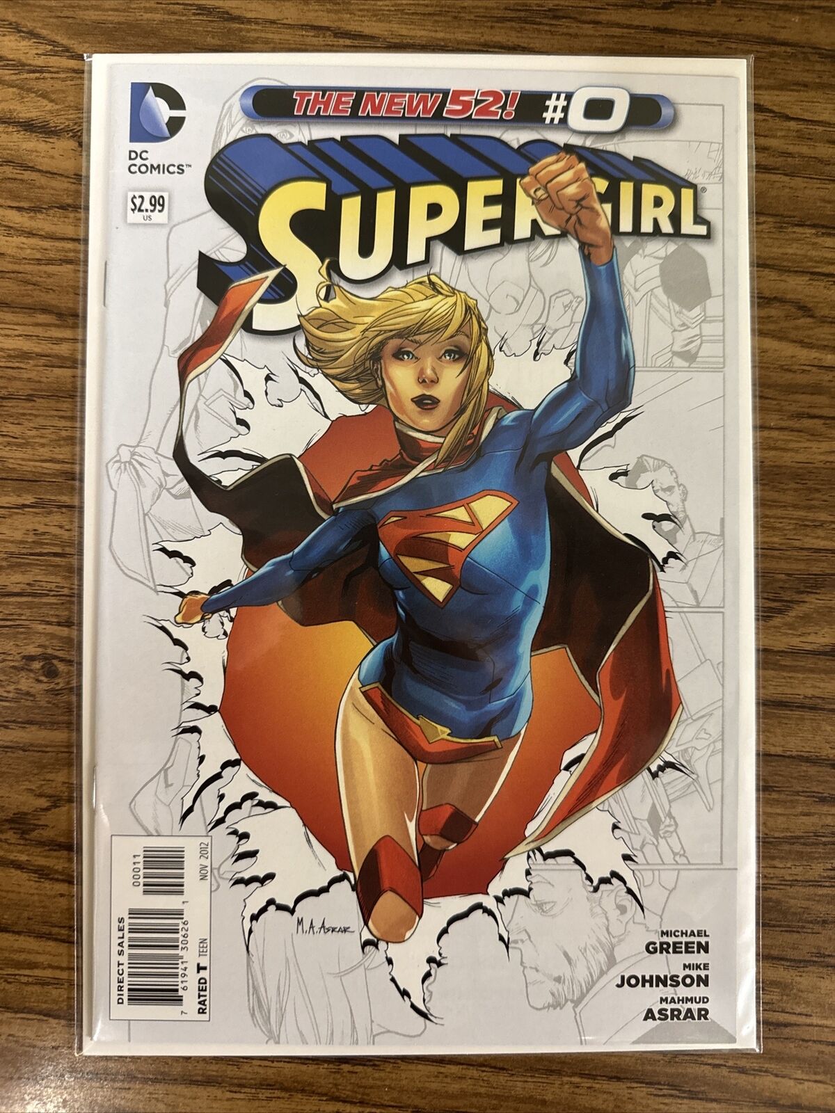 SUPERGIRL #0 The New 52 DC Comic Book. Higher Grade. Nice Clean Copy