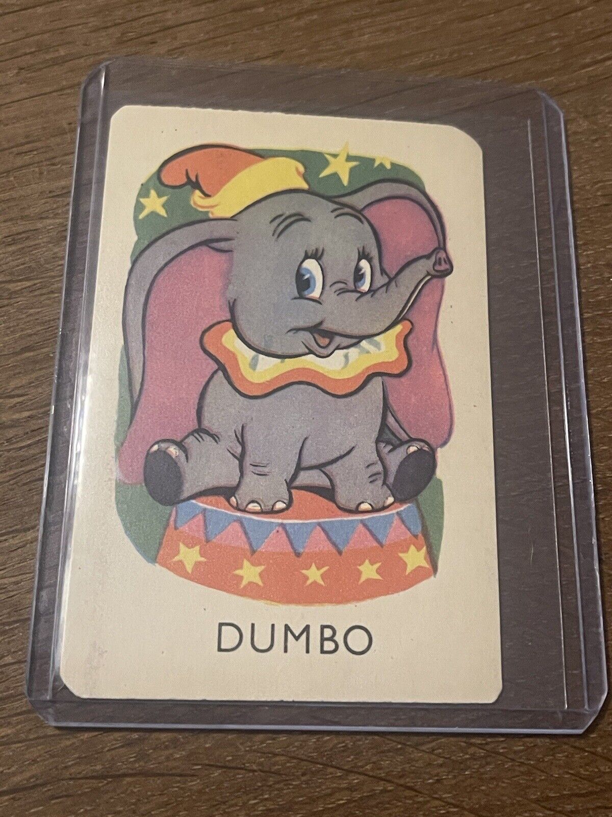 Authentic Vintage Walt Disney Disneyland Snap Dumbo Card RARE DISNEYANA