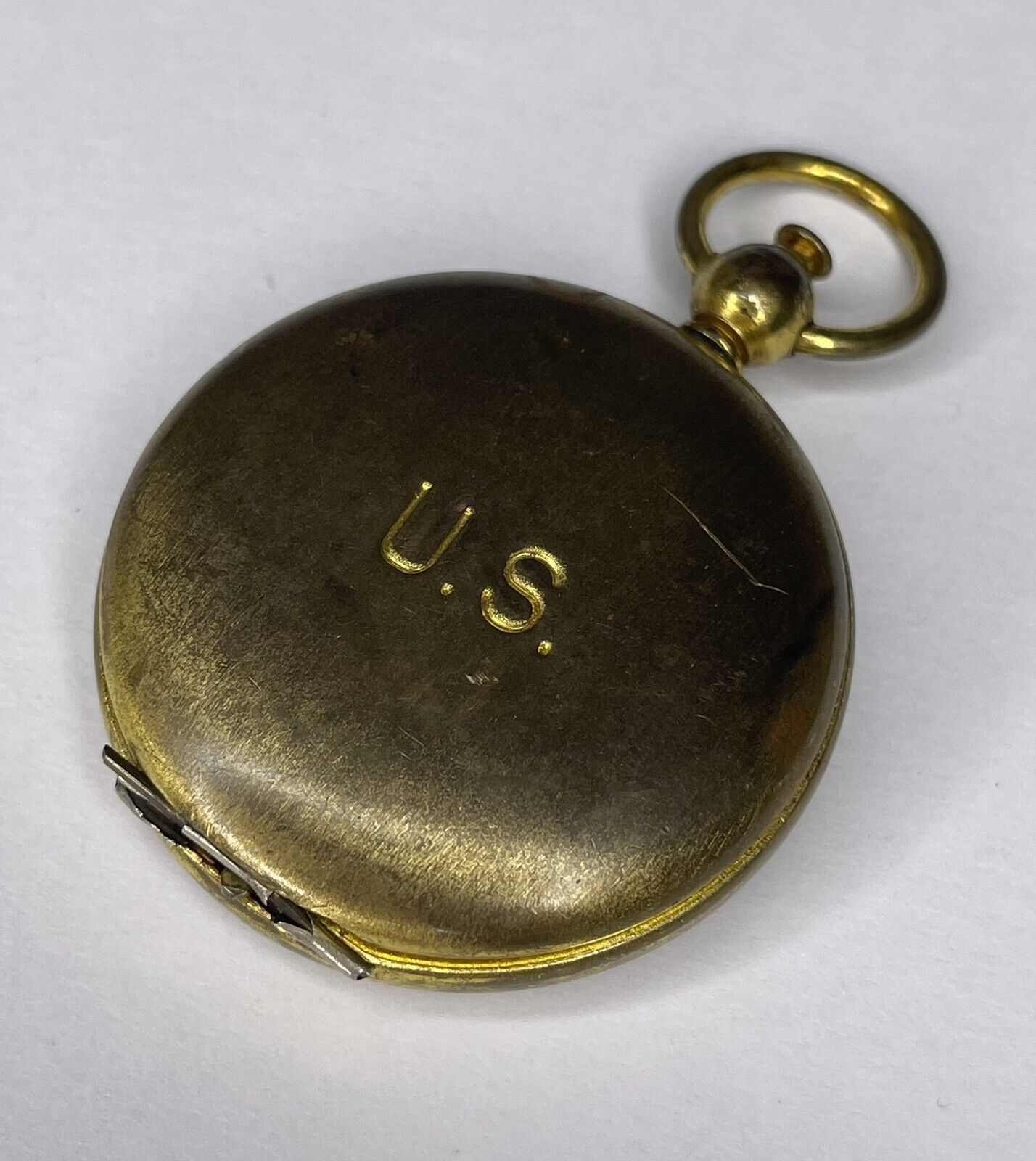 Vintage WW2 Brass Case US Military Compass