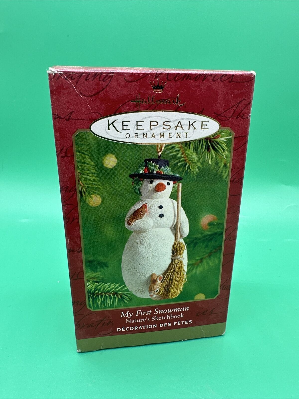 New in Box 2001 Hallmark Keepsake Ornament My First Snowman