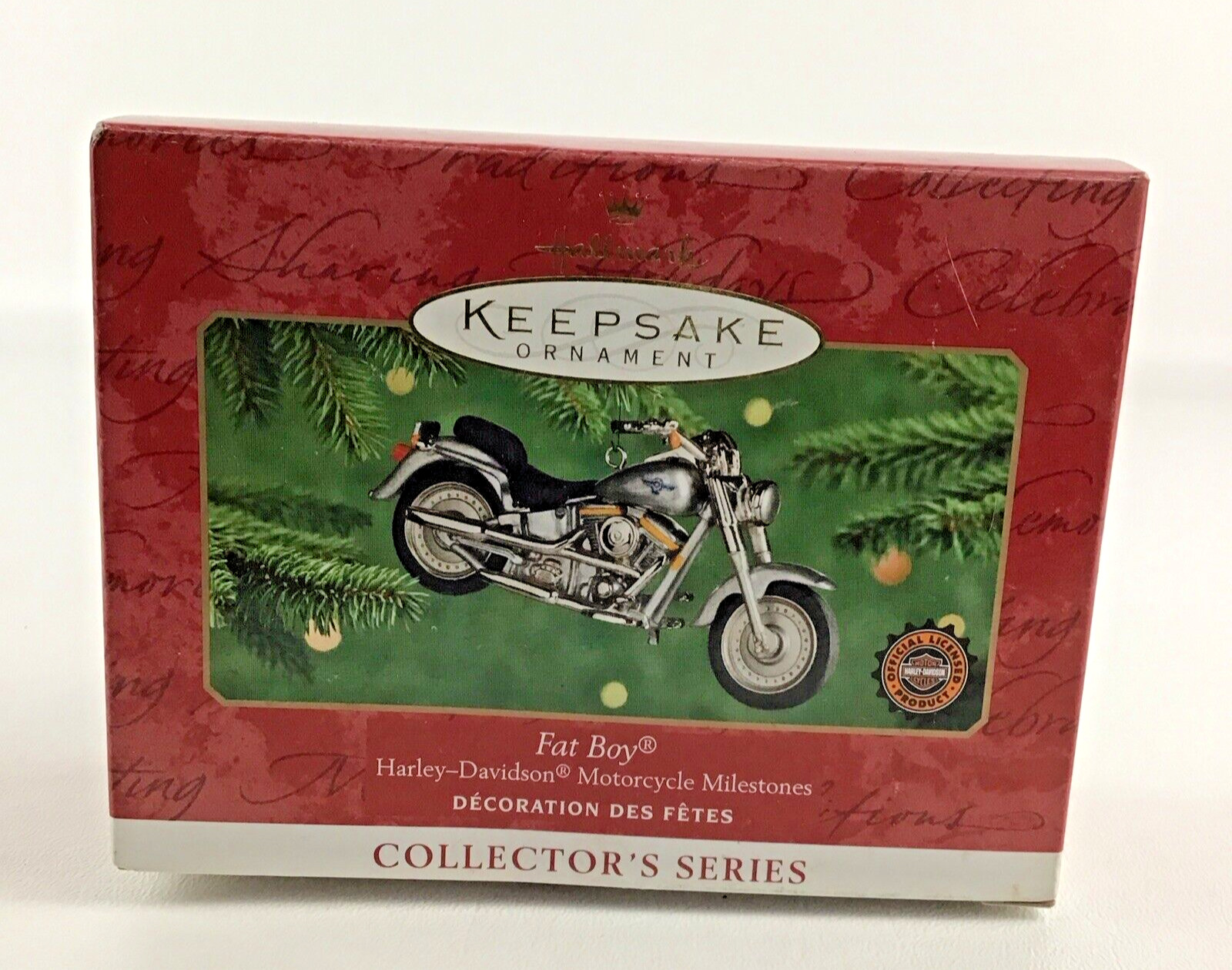 Hallmark Keepsake Christmas Ornament Harley Davidson Motorcycle Fat Boy Vintage
