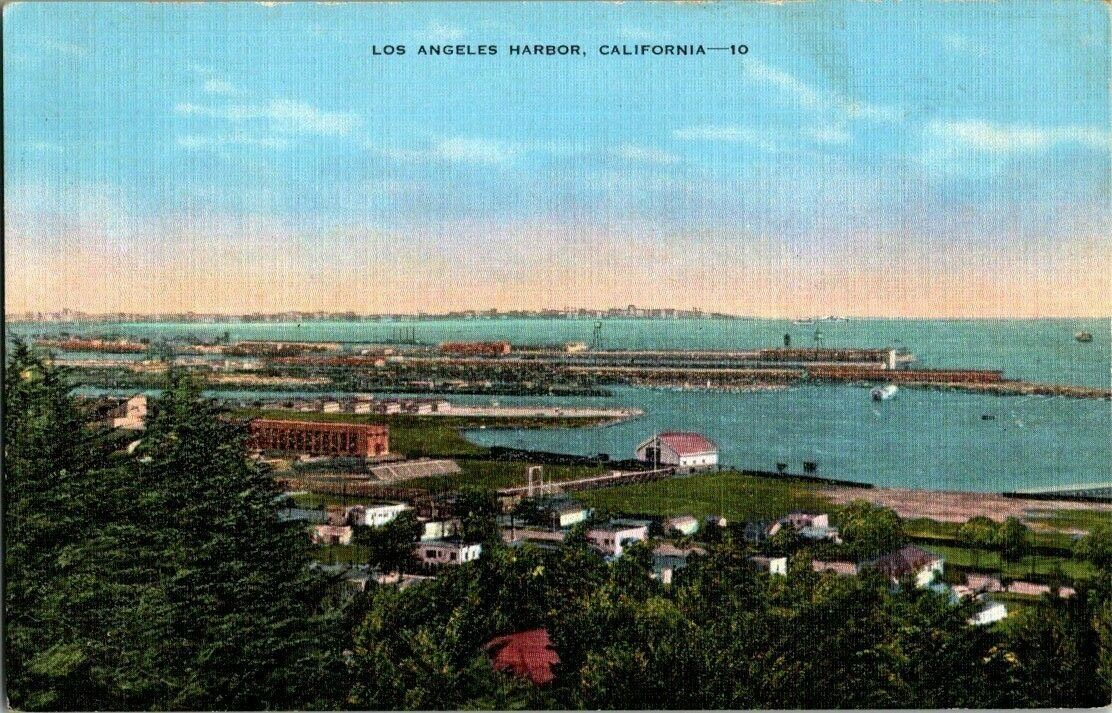 1940\'S. LOS ANGELES HARBOR. CALIFORNIA. POSTCARD xz5